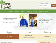 Tablet Screenshot of centraltexasfarmcredit.com